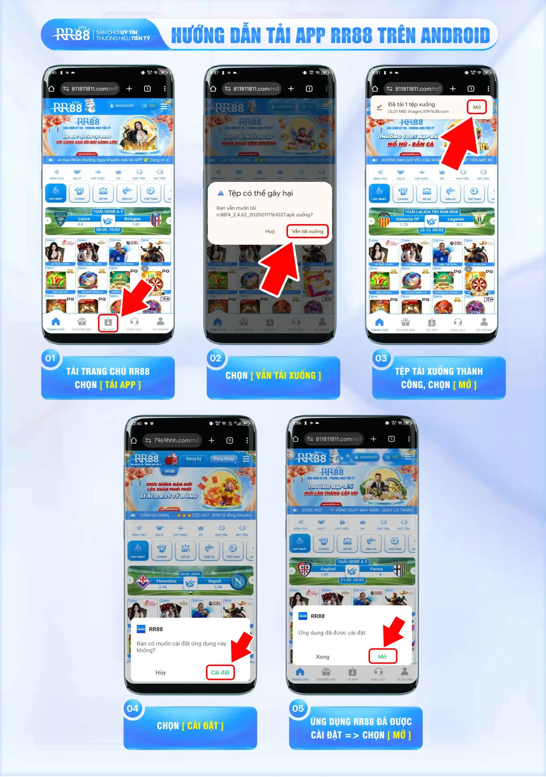 Hướng Dẫn Tải Ứng Dụng RR88 Trên Android