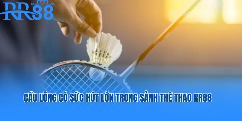 Cầu lông là bộ môn có sức hút lớn trong sảnh thể thao RR88